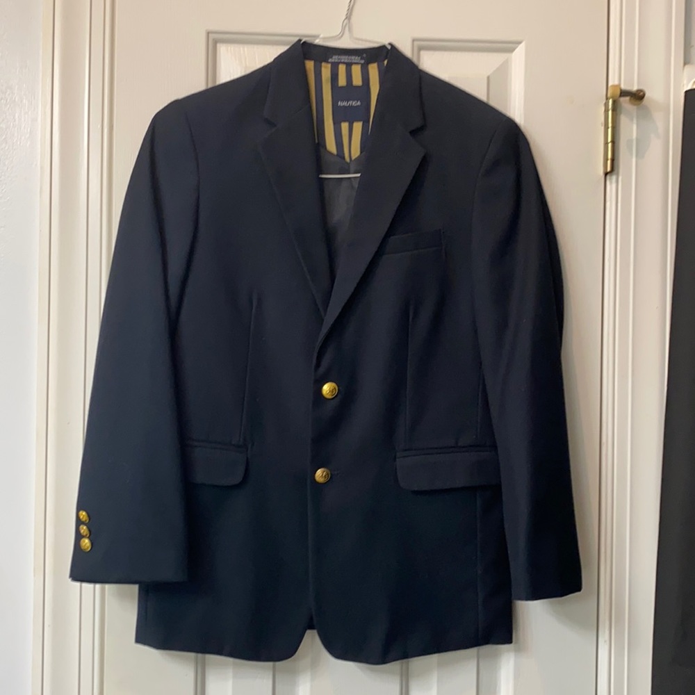 Navy Blazer, Nautica, Kids 16 Regular